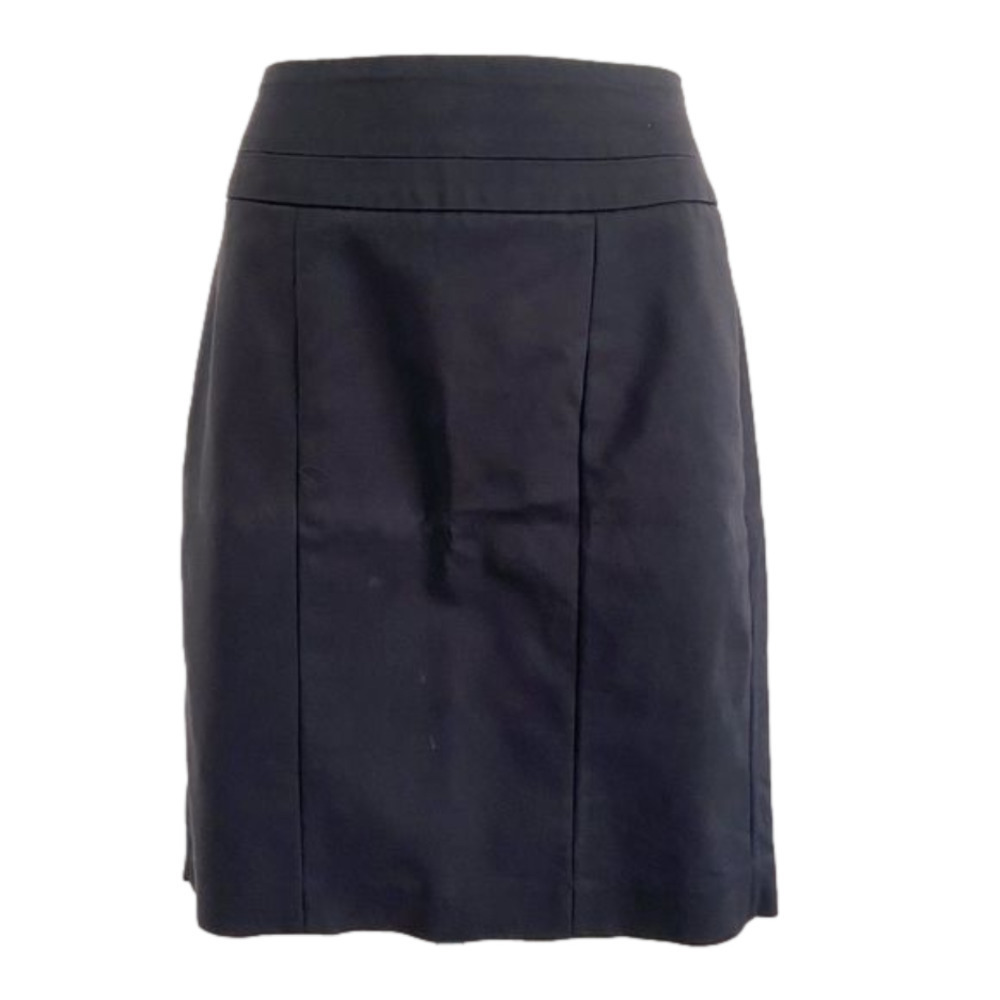 RW & Co. Black Ava 21" Pencil Skirt Fitted Straight Fit Fully Lined Size 6